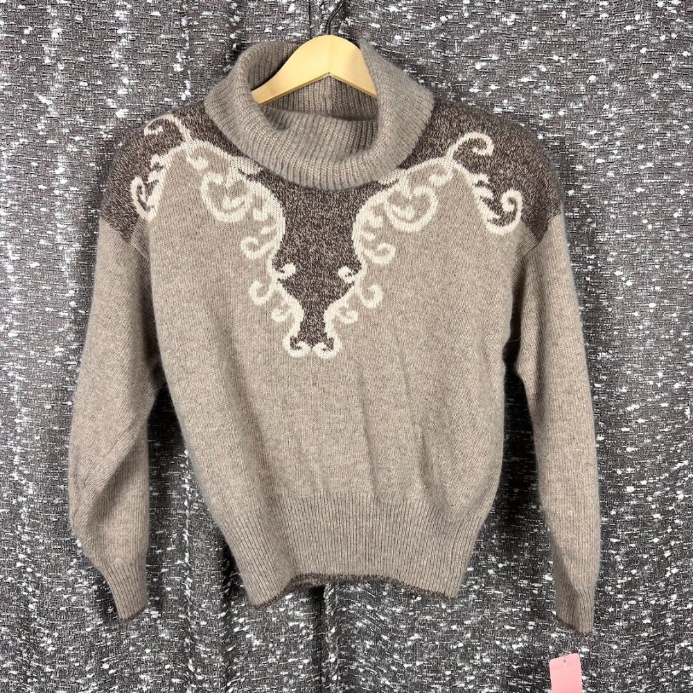 Vintage Jean Pierre Women’s‎ Size L Sweater Grandma Lambswool Rabbit Hair